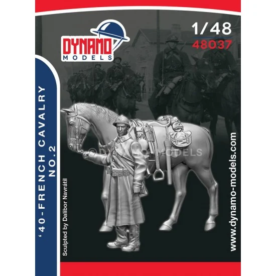 Dynamo 48037 1/48 French '40 Cavalry Ver.2 - Model Figures