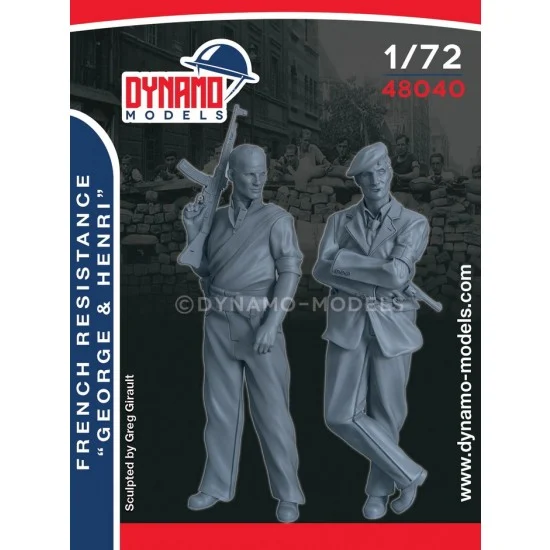 Dynamo 48040 1/48 French Resistance ''George and Henri'' (2 figures) - Model Figures