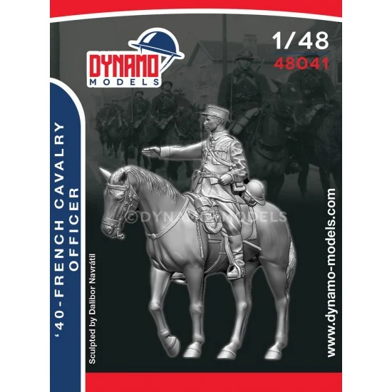 Dynamo 48041 1/48 French '40 Cavalry Officer - Model Figures
