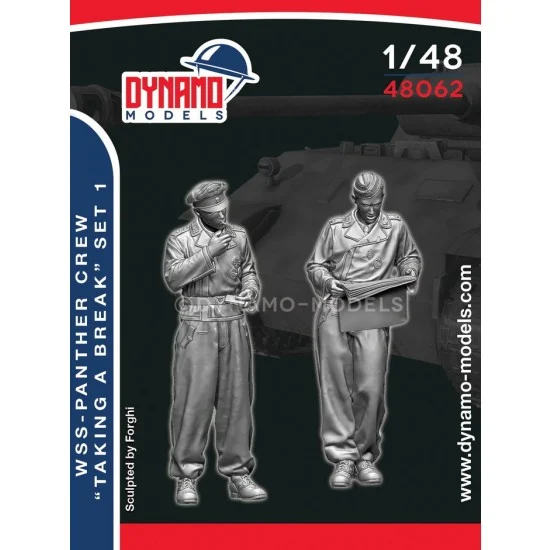 Dynamo 48062 1/48 Panther Crew ''Taking a Break'' Set 1 (2 figures) - Model Figures