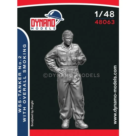 Dynamo 48063 1/48 Panther Crew Ver.2 with Overall ''Smoking'' - Model Figures