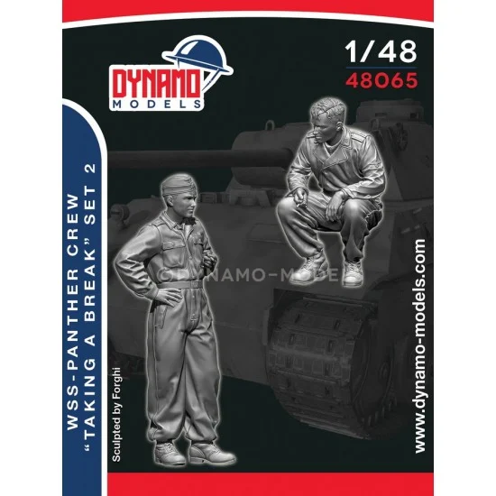 Dynamo 48065 1/48 Panther Crew ''Taking a Break'' Set 2 (2 figures) - Model Figures