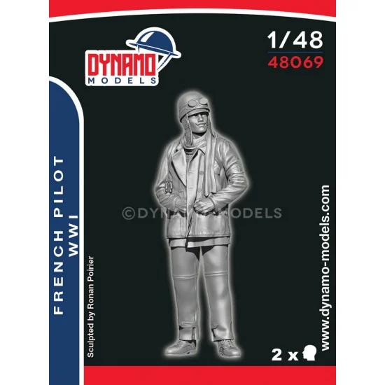 Dynamo 48069 1/48 WWI French Airplane Pilot - Model Figures
