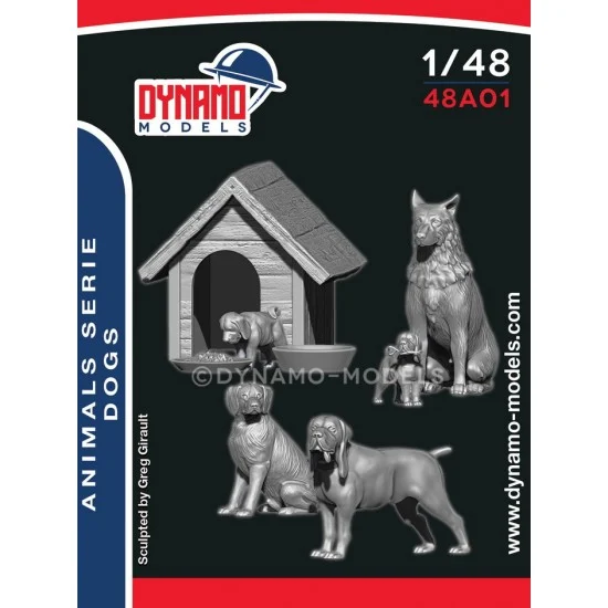Dynamo 48A01 1/48 Animal set - Dogs
