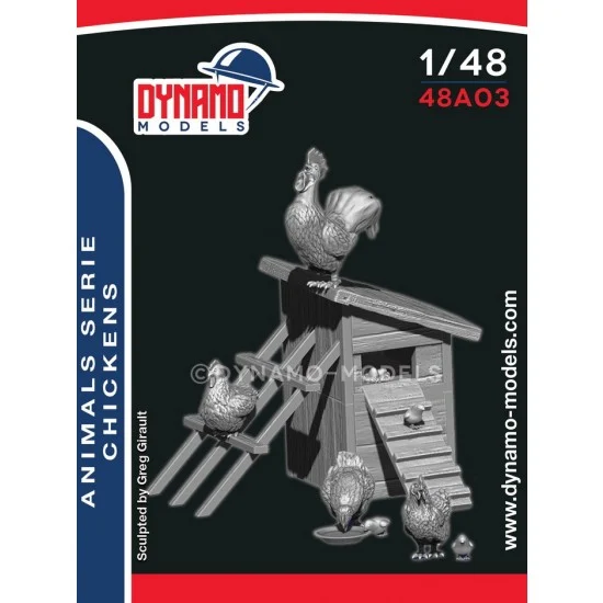 Dynamo 48A03 1/48 Animal set - Chickens