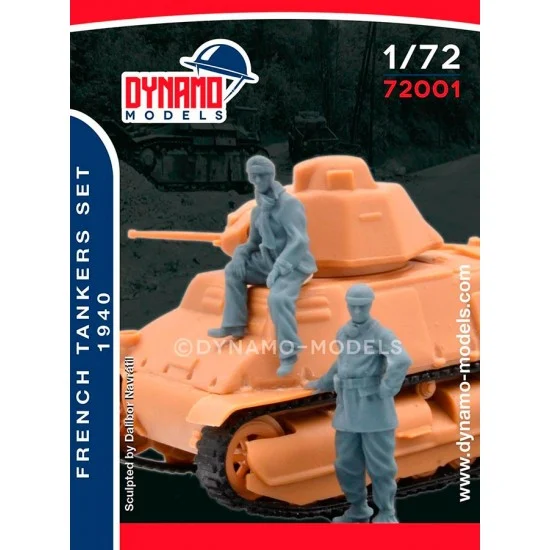 Dynamo 72001 1/72 French 1940 Tankers Set (2 figures) - Model Figures