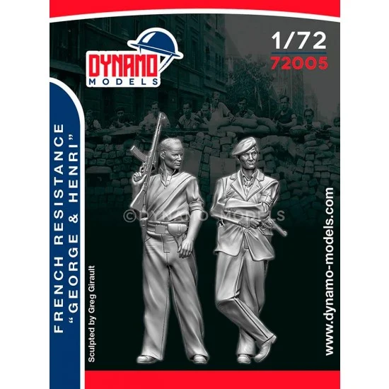 Dynamo 72005 1/72 French Resistance Set George and Henri (2 figures) - Model Figures