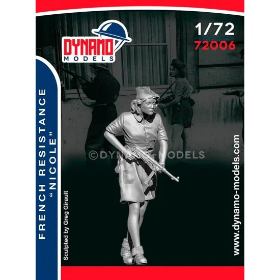 Dynamo 72006 1/72 French Resistance Nicole - Model Figures