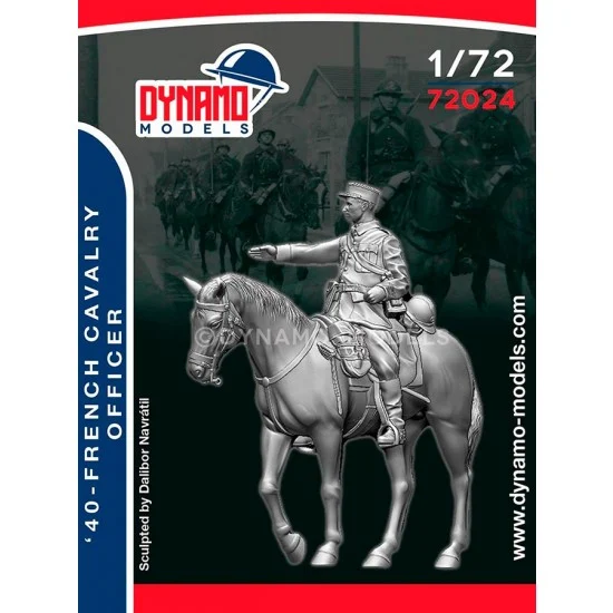 Dynamo 72024 1/72 French 1940 Cavalry Officer - Model Figures