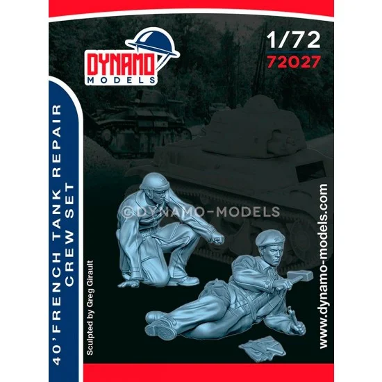 Dynamo 72027 1/72 French Tank Repair 1940 Crew Set (2 figures) - Model Figures
