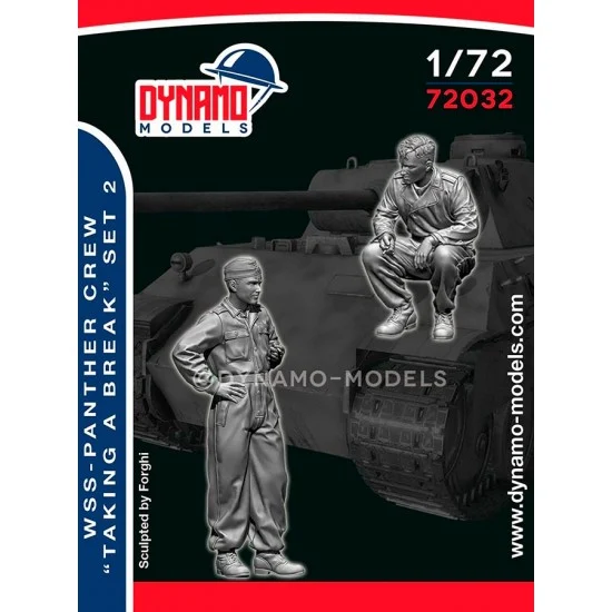 Dynamo 72032 1/72 WSS Panther Crew Taking a Break Set 2 (2 figures) - Model Figures