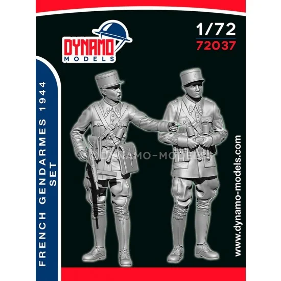 Dynamo 72037 1/72 French Gendarme 1944 Set (2 figures) - Model Figures