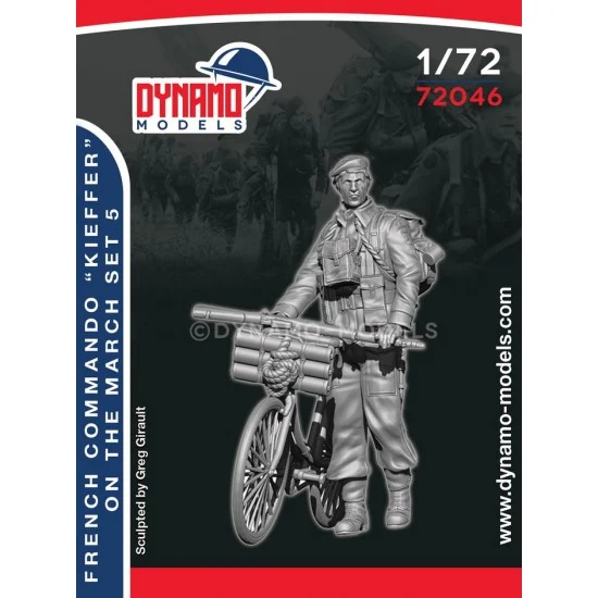 Dynamo 72046 1/72 French Commando Kieffer Marching Set 5 - Model Figures