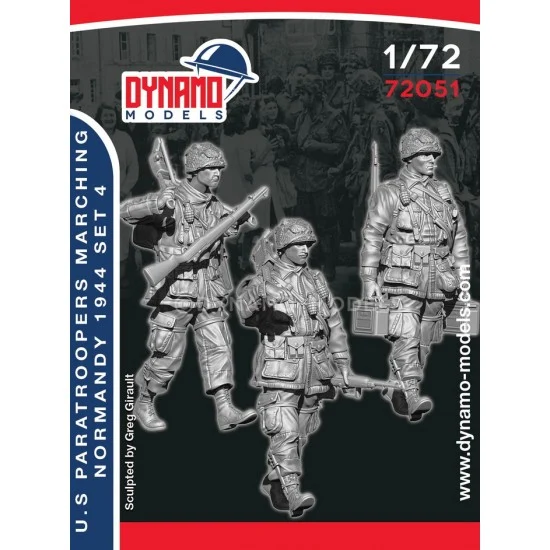 Dynamo 72051 1/72 US Paratrooper ''MG Team'' (3 figures) - Model Figures