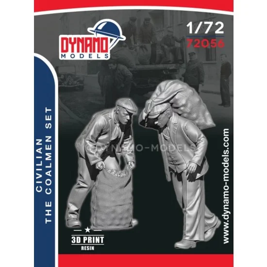 Dynamo 72056 1/72 Civilian Coalmen Set (2 figures) - Model Figures