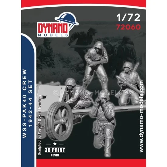 Dynamo 72060 1/72 WSS PAK40 Crew 1942-44 Set (4 figures)