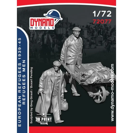 Dynamo 72077 1/72 Civilians - Refugees Men (2 figures)