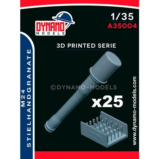 Dynamo A35004 1/35 German Weapon M24 Stielhandgranate (25pcs) - Model Figures