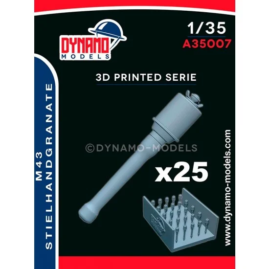 Dynamo A35007 1/35 German Weapon M43 Stielhandgranate (25pcs) - Model Figures