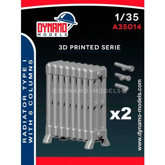 Dynamo A35014 1/35 Radiator Type I 8 Columns ver (2pcs) - Scenics & Diorama