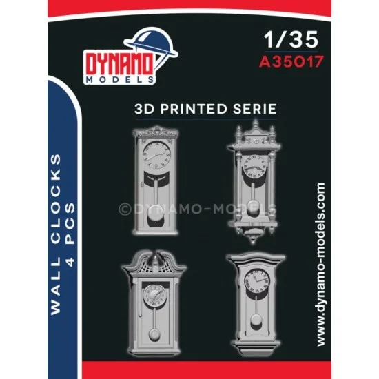 Dynamo A35017 1/35 Wall Clocks (4pcs) - Scenics & Diorama