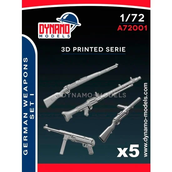 Dynamo A72001 1/72 German Weapons Set I - Model Figures