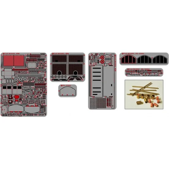 Yan Model PE35064 1/35 Tiger I Early Photo-Etched Parts for Rye Field Model RM-5078