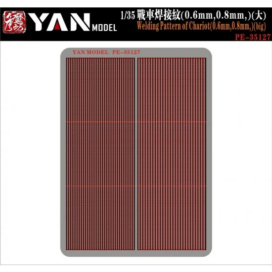 Yan Model PE35127 1/35 Tank Welding Seams (0.6mm, 0.8mm, Large) - Military Vehicles & Tanks
