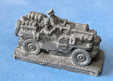PIG080106 - British Desert Jeep with 50Cal (Resin)