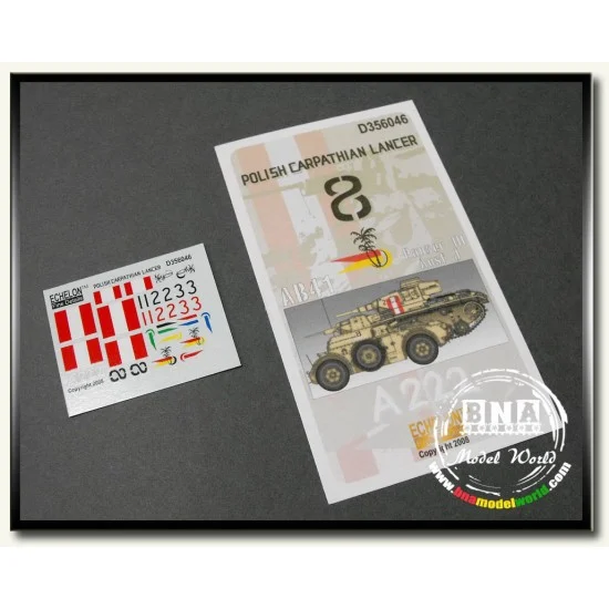 Echelon Fine Details D356046 Decals for 1/35 Polish Carpathian Lancer - Military Vehicles & Tanks