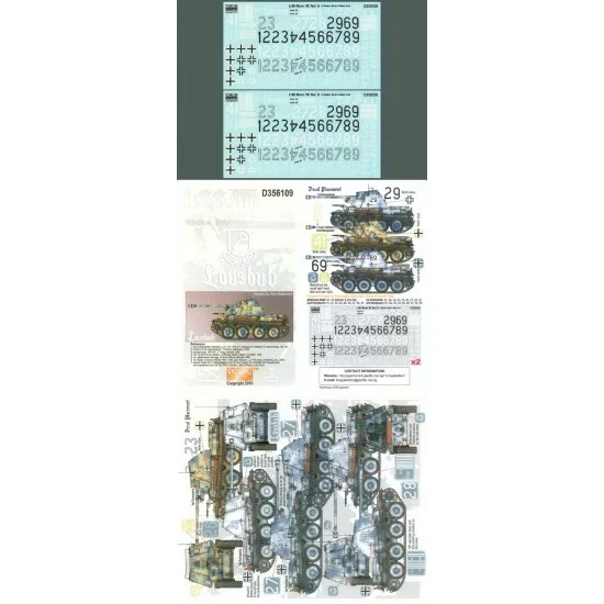 Echelon Fine Details D356109 Decals for 1/35 LSSAH Marder III Ausf. Hs - Military Vehicles & Tanks