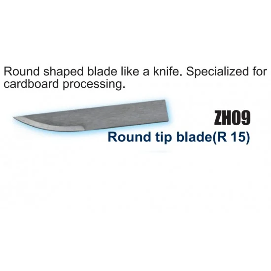 Echo Tech ZH09 Round Tip Blade (R 15) for Ultrasonic Cutter ZO-91/ZO-41/ZO-40 Cardboard Processing