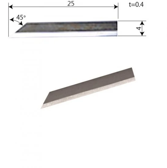 Echo Tech ZH10 Long Blade (L: 25mm, W: 4mm, t: 0.4mm) for Ultrasonic Cutter ZO-91/ZO-41/ZO-40