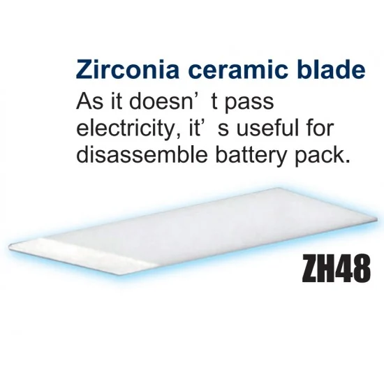 Echo Tech ZH48 Zirconia Ceramic Blade for Disassemble Battery Pack of Ultrasonic Cutter ZO-91/ZO-41/ZO-40
