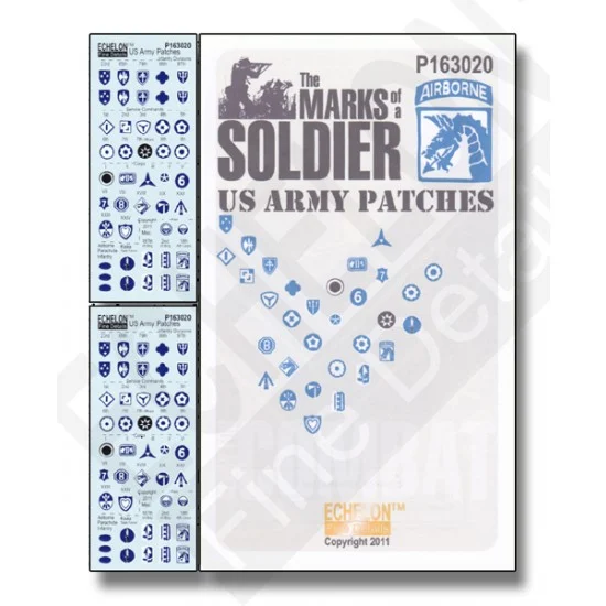 Echelon Fine Details P163020 1/16 US Army Patches - Military Vehicles & Tanks