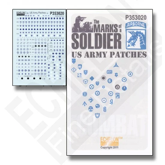 Echelon Fine Details P353020 1/35 US Army Patches - Military Vehicles & Tanks