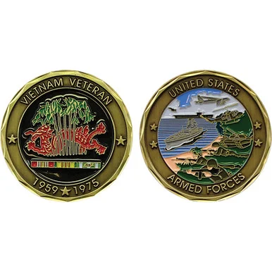 Vietnam Veteran Challenge Coin Eagle Crest (2343)