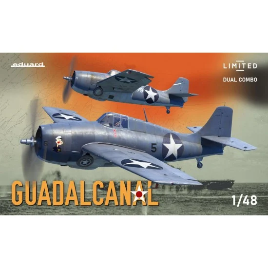Eduard 11170 1/48 Guadalcanal Dual Combo: US F4F-4 Wildcat Early and Late [Limited Edition]
