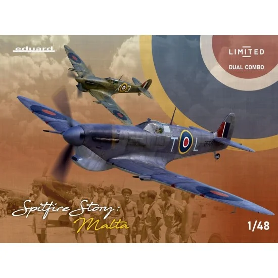 Eduard 11172 1/48 Spitfire Story: Malta Dual Combo - Mk.Vb & Vc [Limited Edition]
