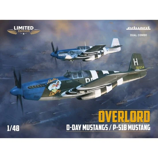 Eduard 11181 1/48 Overlord: D-Day Mustangs - US/British P-51B, June 1944 (Dual Combo)