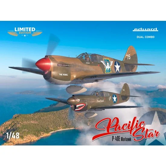 Eduard 11185 1/48 US P-40E Warhawk Fighter Aircraft DUAL COMBO [Limited Edition]