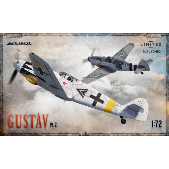 Eduard 2145 1/72 GUSTAV pt. 2 - German Messerschmitt Bf 109 G-6 Late & G-14 (DUAL COMBO)