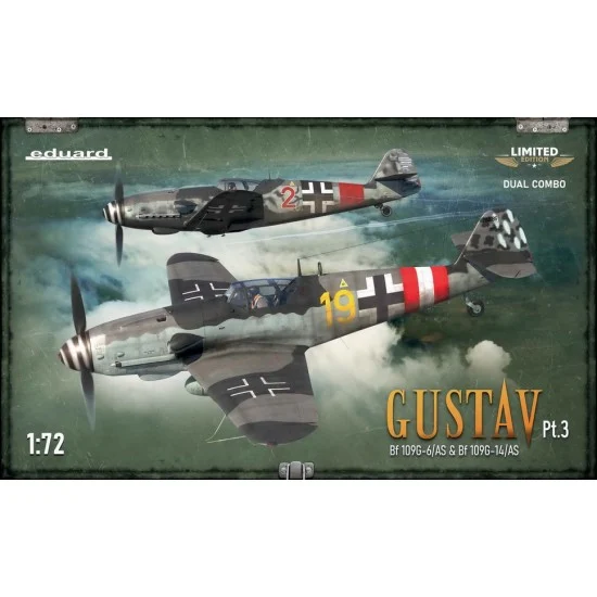 Eduard 2150 1/72 Gustav Pt. 3 - WWII German Bf 109 G-6/As And G-14/As Fighters (Dual Combo)