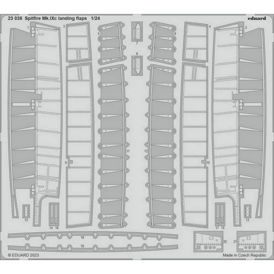 Eduard 23038 1/24 Supermarine Spitfire Mk.IXc Landing Flaps Parts for Airfix kits - Model Planes