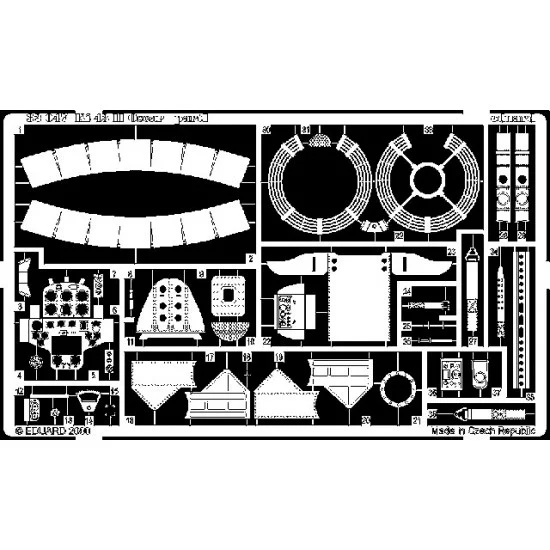 Eduard 32047 Photoetch for 1/32 KI-43 II Oscar for Hasegawa kit