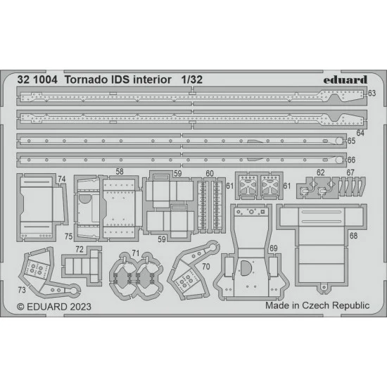 Eduard 321004 1/32 Panavia Tornado IDS Interior Detail set for Italeri kits - Model Planes