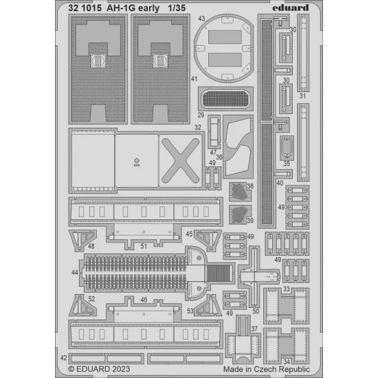 Eduard 321015 1/35 Bell AH-1G Cobra Early Photo-etched set for ICM kits