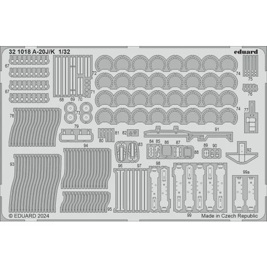 Eduard 321018 1/32 Douglas A-20J/K Havoc Photo-etched set for HK Model kits