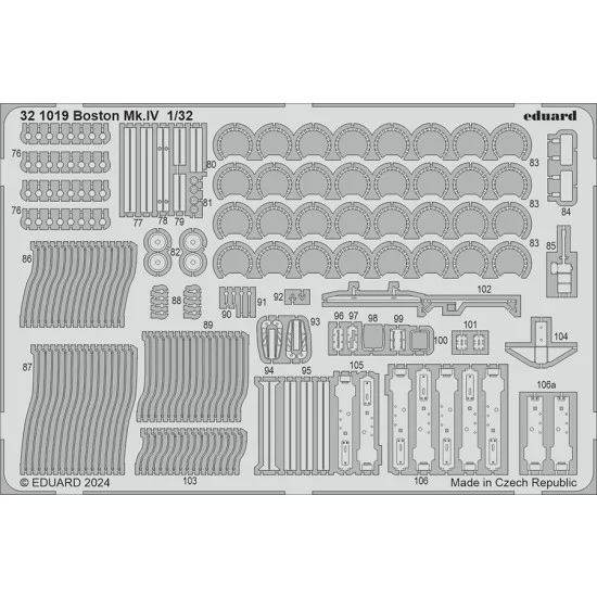Eduard 321019 1/32 Boston Mk.IV Photo-etched set for HK Model kits