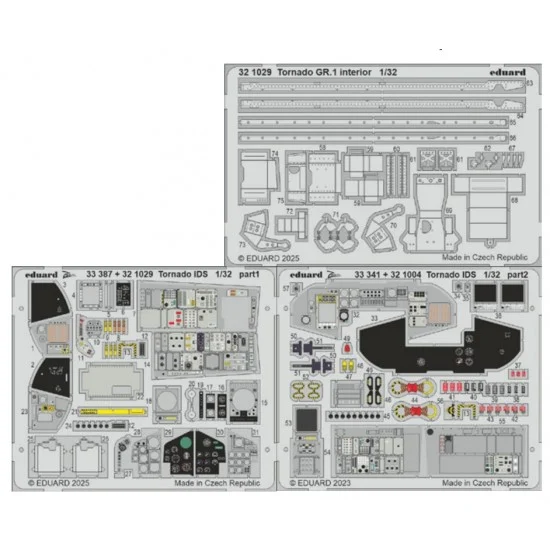 Eduard 321029 1/32 Panavia Tornado GR.1 Interior Photo-etched set for Italeri kits